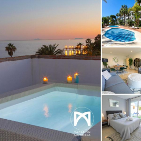 VACATION MARBELLA I Las Canas Beachfront Haven, Sea View, Jacuzzi, Golden Mile, Duplex Penthouse, 24-7 security, Marbella